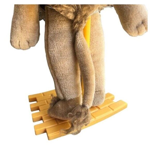 Vintage Wizard of Oz Figure Cowardly Lion Stuffed Animal 14" Stand Movie Plush - Picture 7 of 10